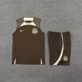 2024/25 Corinthians Brown Vest Training Jersey(A Set)