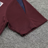 2024/25 England Wine Red Vest Training Jersey(A Set)
