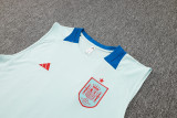 2024/25 Spain Light Blue Vest Training Jersey(A Set)