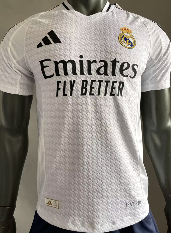 2024/25 RM Home White Player Version Soccer Jersey