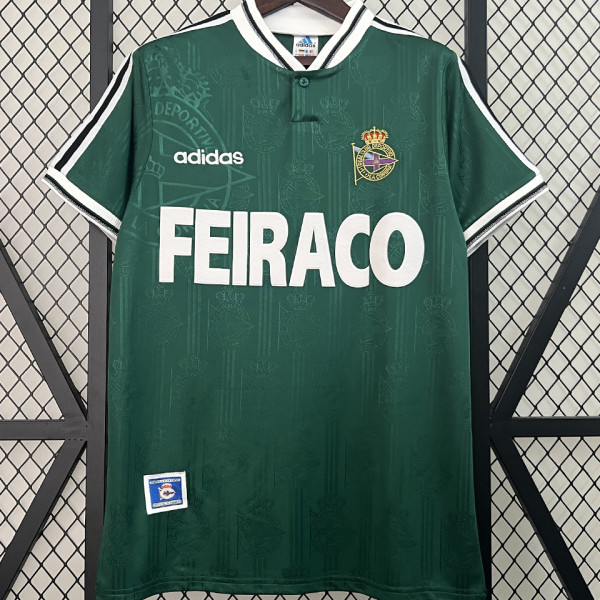 1999/2000 Deportivo La Coruna Away Green Retro Soccer Jersey