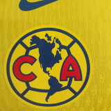 2024/25 Club America Home Yellow Player Version Soccer Jersey