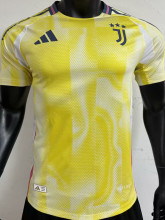 2024/25 JUV Away Yellow Player Version Soccer Jersey