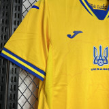 2024/25 Ukraine Home Yellow Fans Soccer Jersey