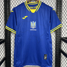 2024/25 Ukraine Away Blue Fans Soccer Jersey