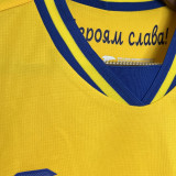 2024/25 Ukraine Home Yellow Fans Soccer Jersey