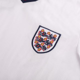 1986 England Home White Retro Soccer Jersey