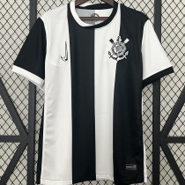 2024/25 Corinthians Third Black WHite Fans Soccer Jersey