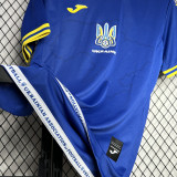 2024/25 Ukraine Away Blue Fans Soccer Jersey