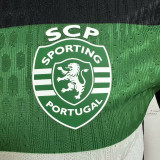 2024/25 Sporting CP Lisbon Home Green Player Version Soccer Jersey 里斯本