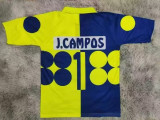 Mexico Yellow Blue Campos #1 Retro Soccer Jersey