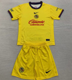 2024/25 Club America Home Yellow Kids Soccer Jersey
