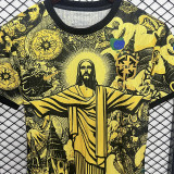 2024/25 Brazil Special Edition Yellow  Player Version Soccer Jersey