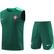 2025 Portugal Green Vest Training Jersey(A Set)