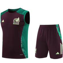 2025 Mexico Brown Vest Training Jersey(A Set)