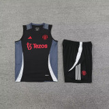 2025 M Utd Black Vest Training Jersey(A Set)