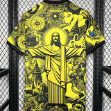 2024/25 Brazil Special Edition Yellow Fans Jersey