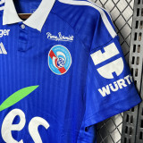 2024/25 Strasbourg Home Blue Fans Soccer Jersey 斯特拉斯堡