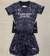 2024/25 AC Milan GK Black Kids Soccer Jersey