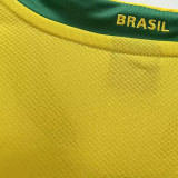 2006 Brazil Home Yellow Retro Soccer Jersey