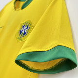 2006 Brazil Home Yellow Retro Soccer Jersey