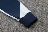 2025 France Sapphire Blue Hoody Zipper Jacket Windbreaker