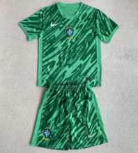 2024/25 Brazil GK Kids Soccer Jersey