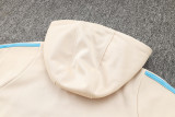 2025 Argentina Rice White Hoody Zipper Jacket Windbreaker