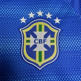 2014 Brazil Away Blue Retro Soccer Jersey