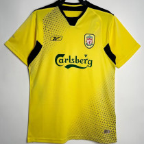 2004/05 LFC Away Yellow Retro Soccer Jersey