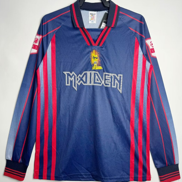 1998 Iron Maiden Black Retro Long Sleeve Jersey