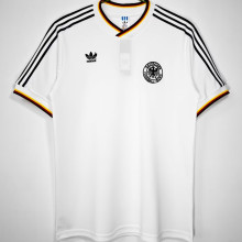 1986 Germany Home White Retro Soccer Jersey