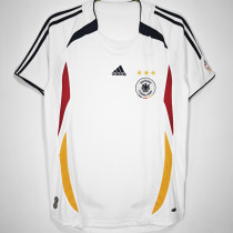 2006 Germany Home White Retro Soccer Jersey