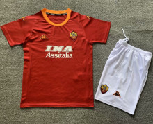 2000/01 Roma Home Retro Kids Soccer Jersey