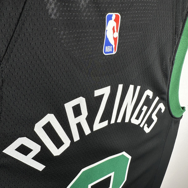 2025 Celtics PORAIGIS 8 Black NBA Jerseys