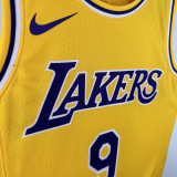 2025 Lakers JAMES JR. #9 Yellow NBA Jerseys 热压