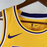 2025 Lakers JAMES JR. #9 Yellow NBA Jerseys 热压