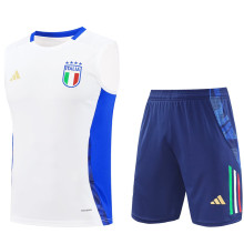 2025 Italy White Vest Training Jersey(A Set)