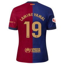 LAMINE YAMAL #19 BA 1:1 Quality Home Fans Jersey 2024/25 (LaLiga Font 西甲字体 有号下广告) ★★