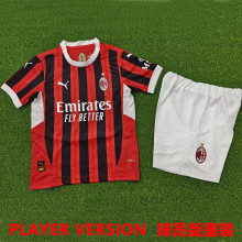 2024/25  AC Milan Home Player Version Kids Jersey 球员版童装