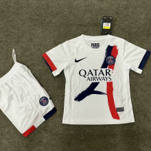 2024/25 PSG Away White Kids Soccer Jersey