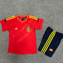 2012 Spain Home Kids Retro Soccer Jersey