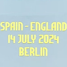 2024 UEFA EUROPEAN Final Font  SPAIN-ENGLAND 14 JULY 2024 BERLIN  西班牙用 (You can buy it Or tell me to print it on the Jersey )