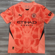 2024/25 Man City Orange Goalkeeper Fans Soccer Jersey