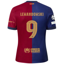 LEWANDOWSKI #9 BA 1:1 Quality Home Fans Jersey 2024/25 (UCL Font 欧冠字体 有号下广告) ★★