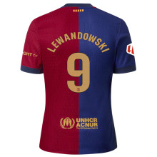 LEWANDOWSKI #9 BA 1:1 Quality Home Fans Jersey 2024/25 (LaLiga Font 西甲字体 有号下广告) ★★