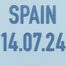 2024 UEFA EUROPEAN Final Font  SPAIN 14.07.24 英格兰用 (You can buy it Or tell me to print it on the Jersey )