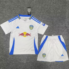 2024/25 Leeds United Home White  Kids Soccer Jersey