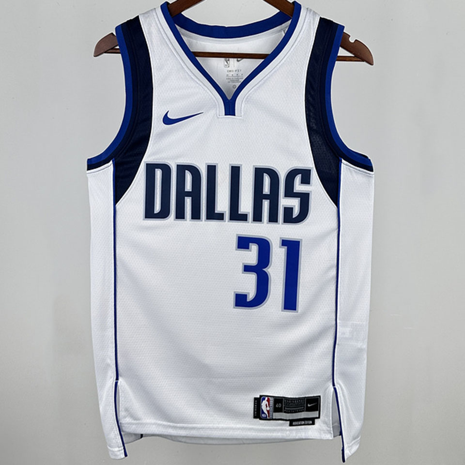 2025 Mavericks THOMPSON 31 White NBA Jerseys