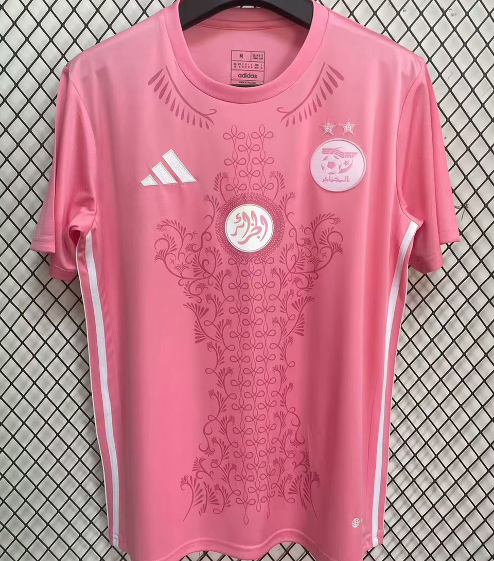 2025 Algeria Special Edition Pink Fans Soccer Jersey